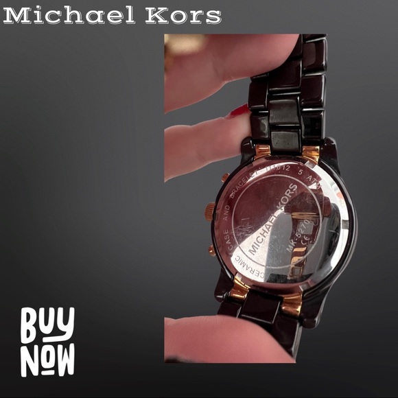 Michael Kors black ceramic ladies watch - Picture 6 of 6